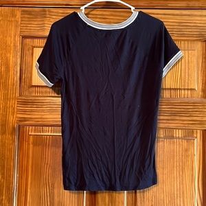 Hippie Rose Navy soft t-shirt, size small